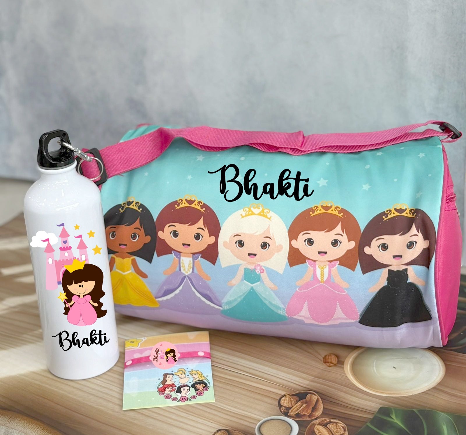 Rakhi Duffle Bag & Sipper Hamper - Princess