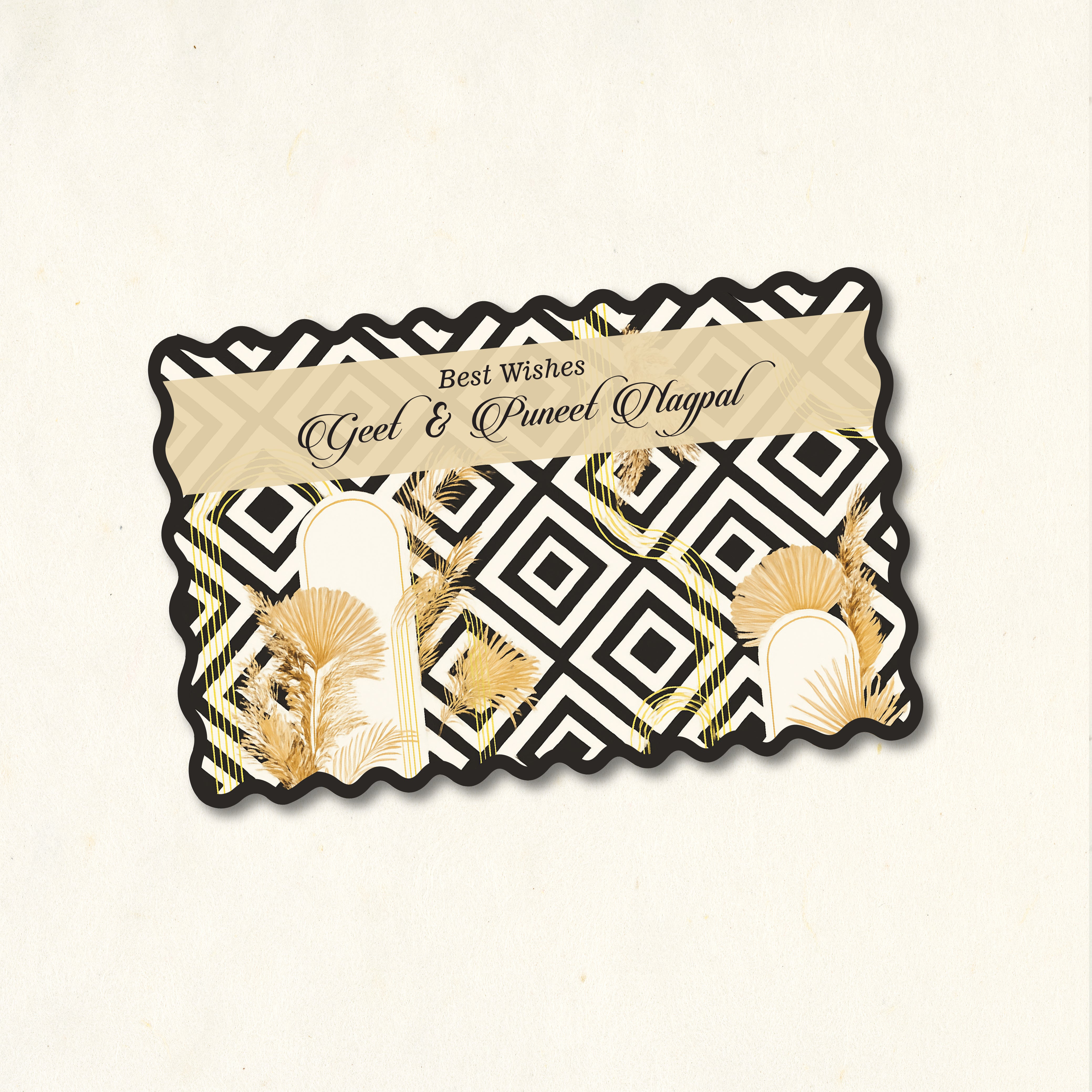Adult Gift Tag (Shape) - Design 12