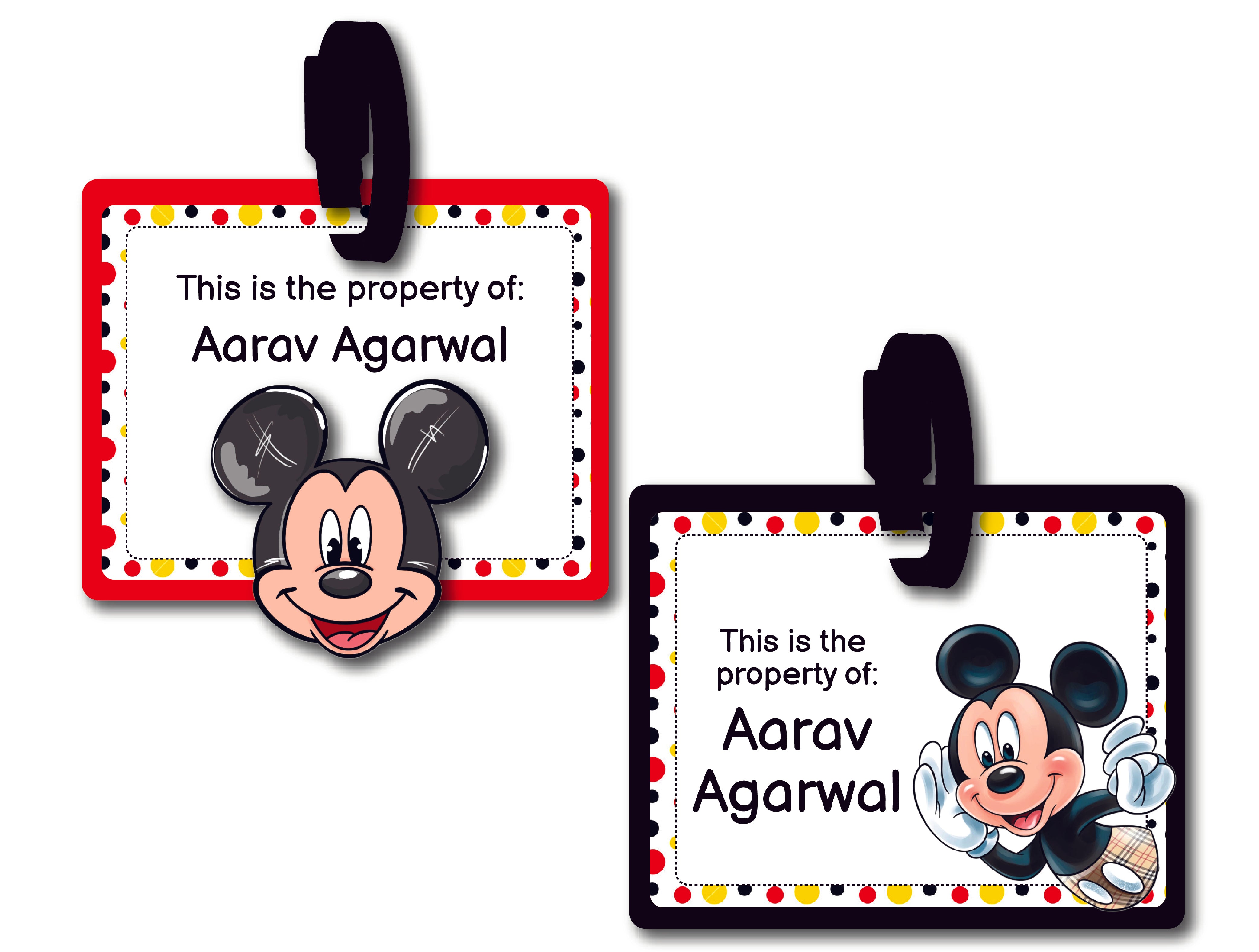 Bag Tag - Micky Mouse