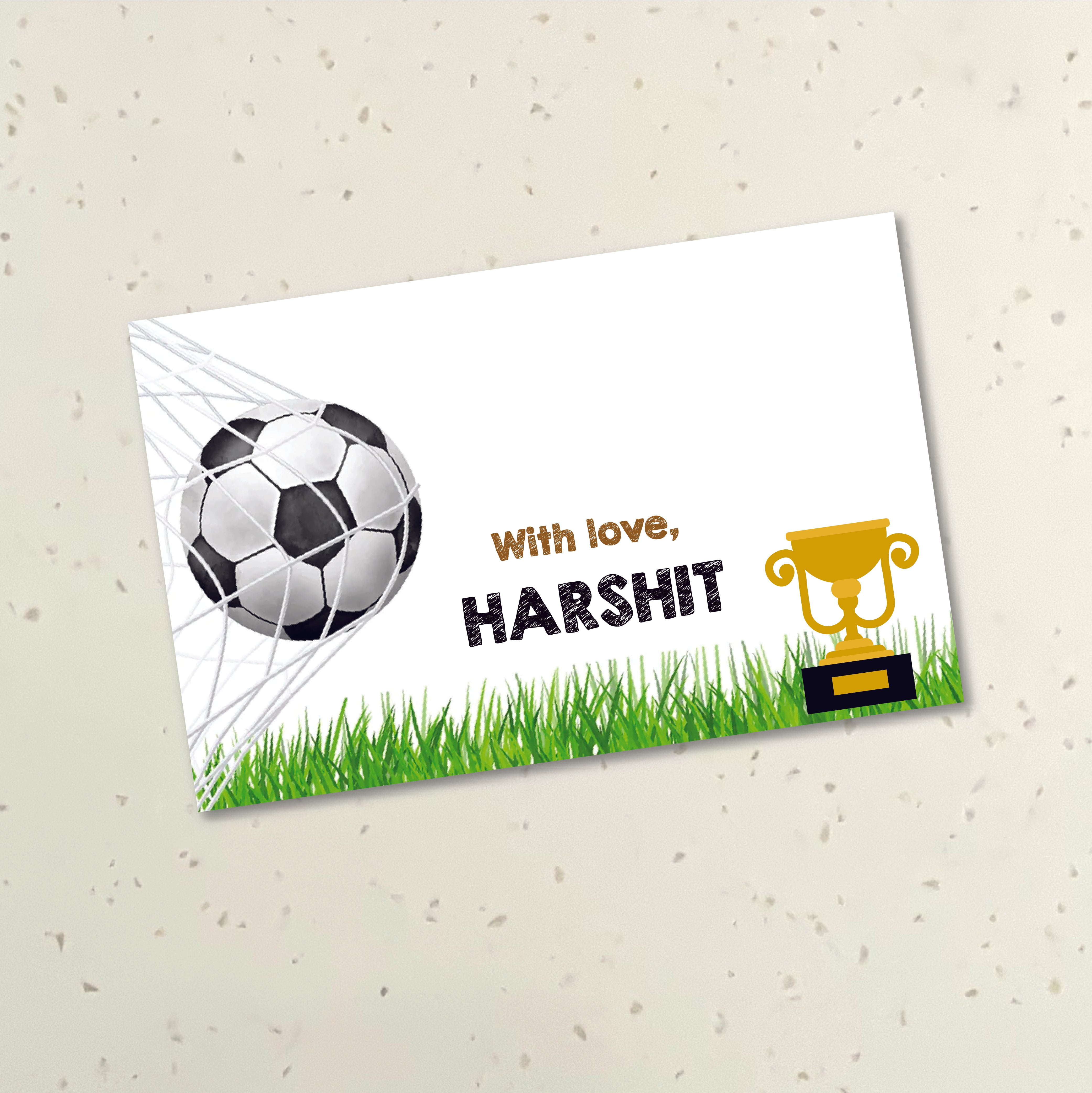 Gift Tag (rectangular) - Football