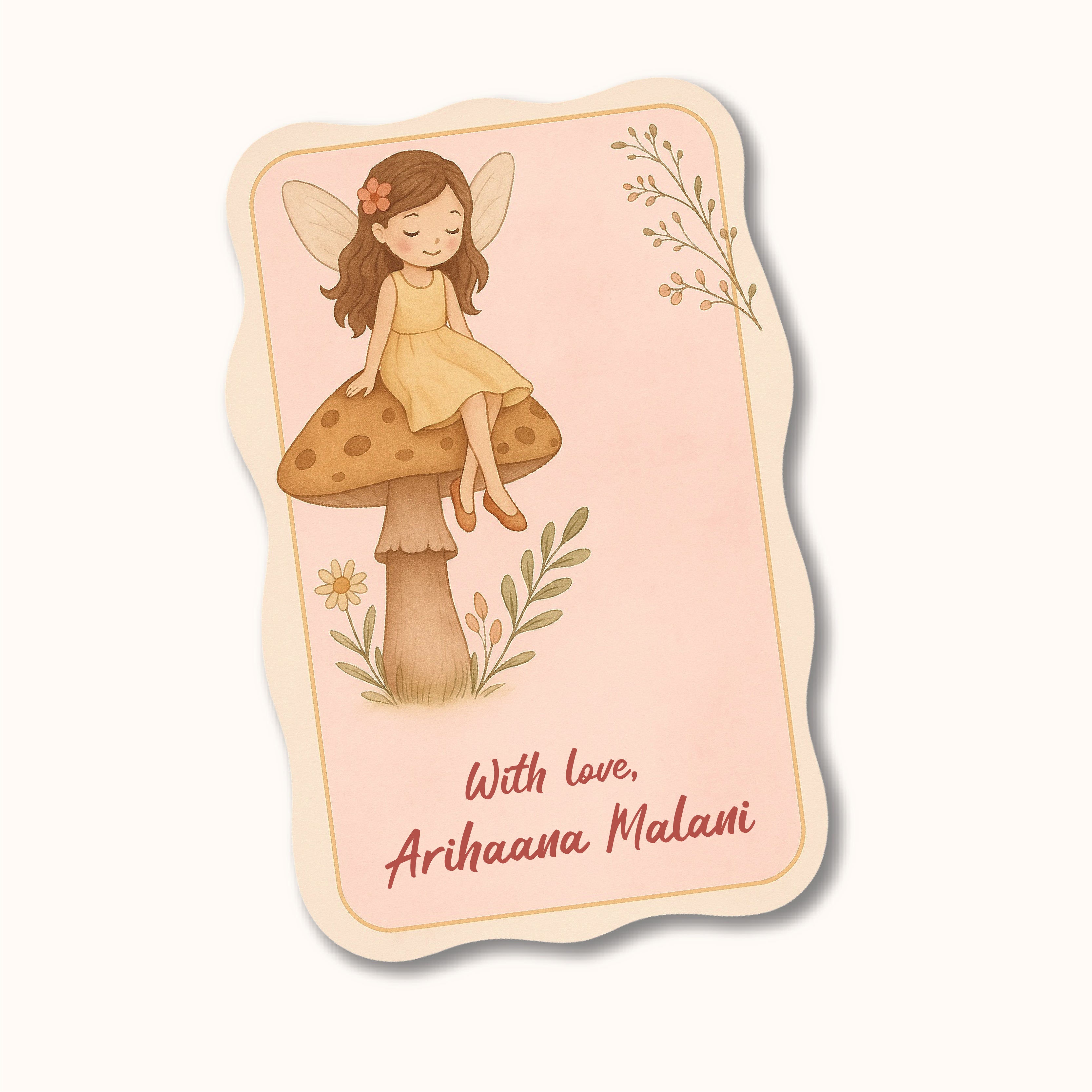 Gift Tag (Shape) - Woodland Fairy