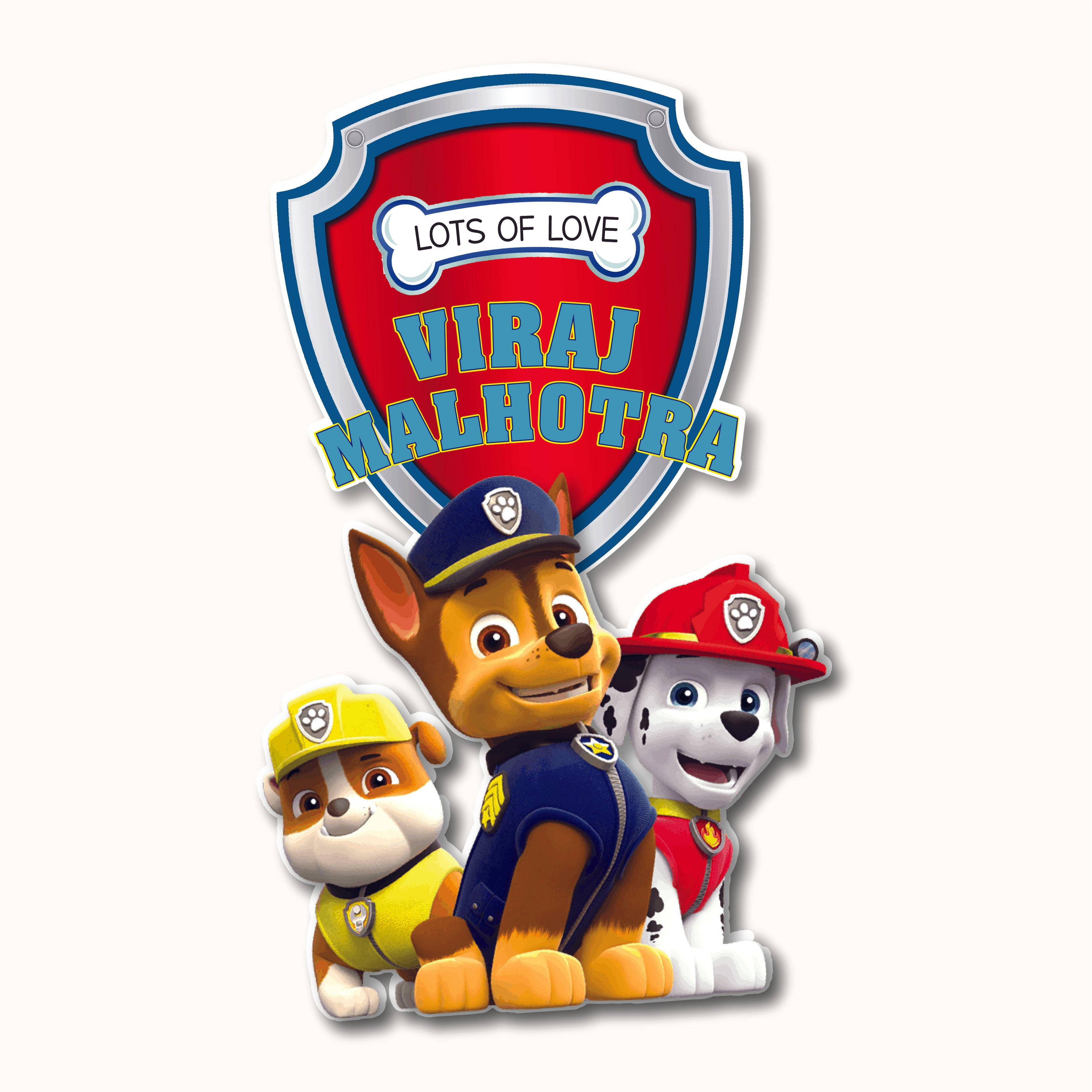 Gift Tag (Shape) - Paw Patrol