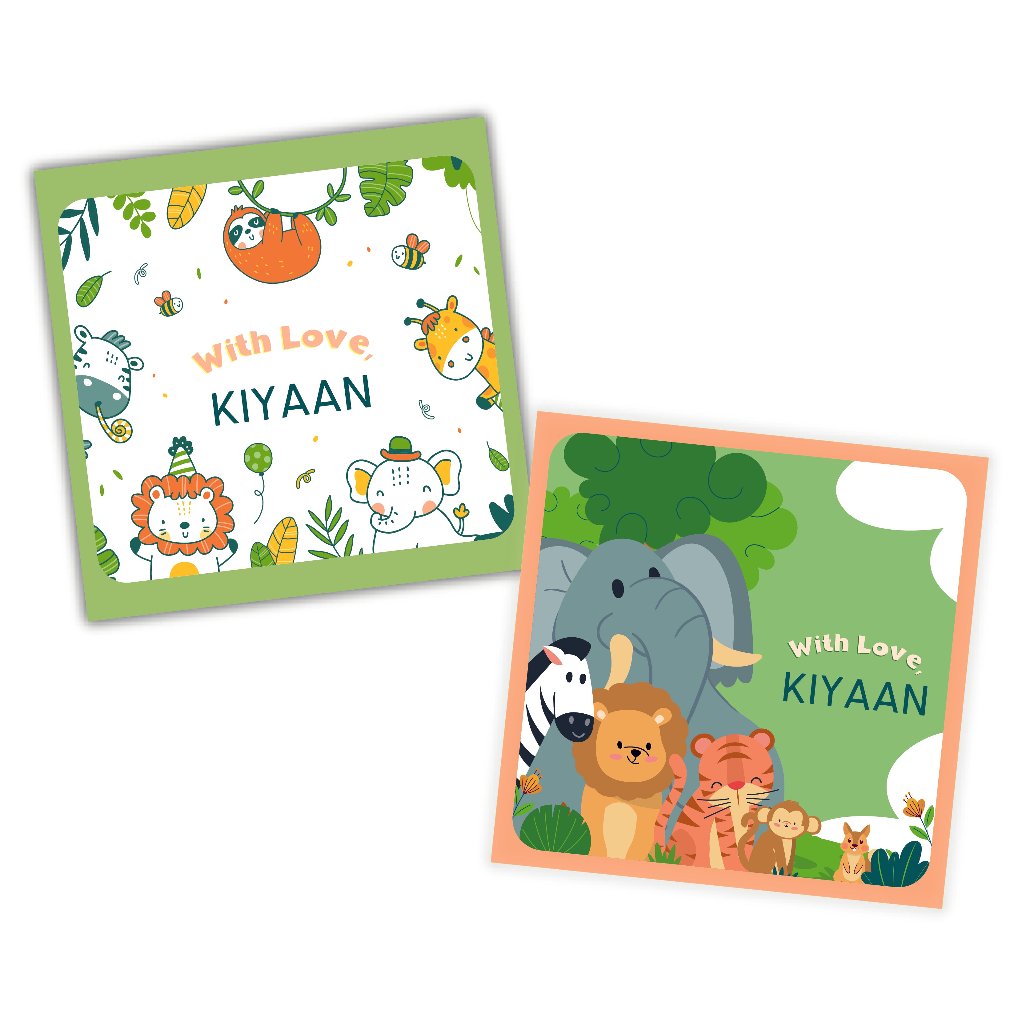 Gift Tag - Baby Jungle animals