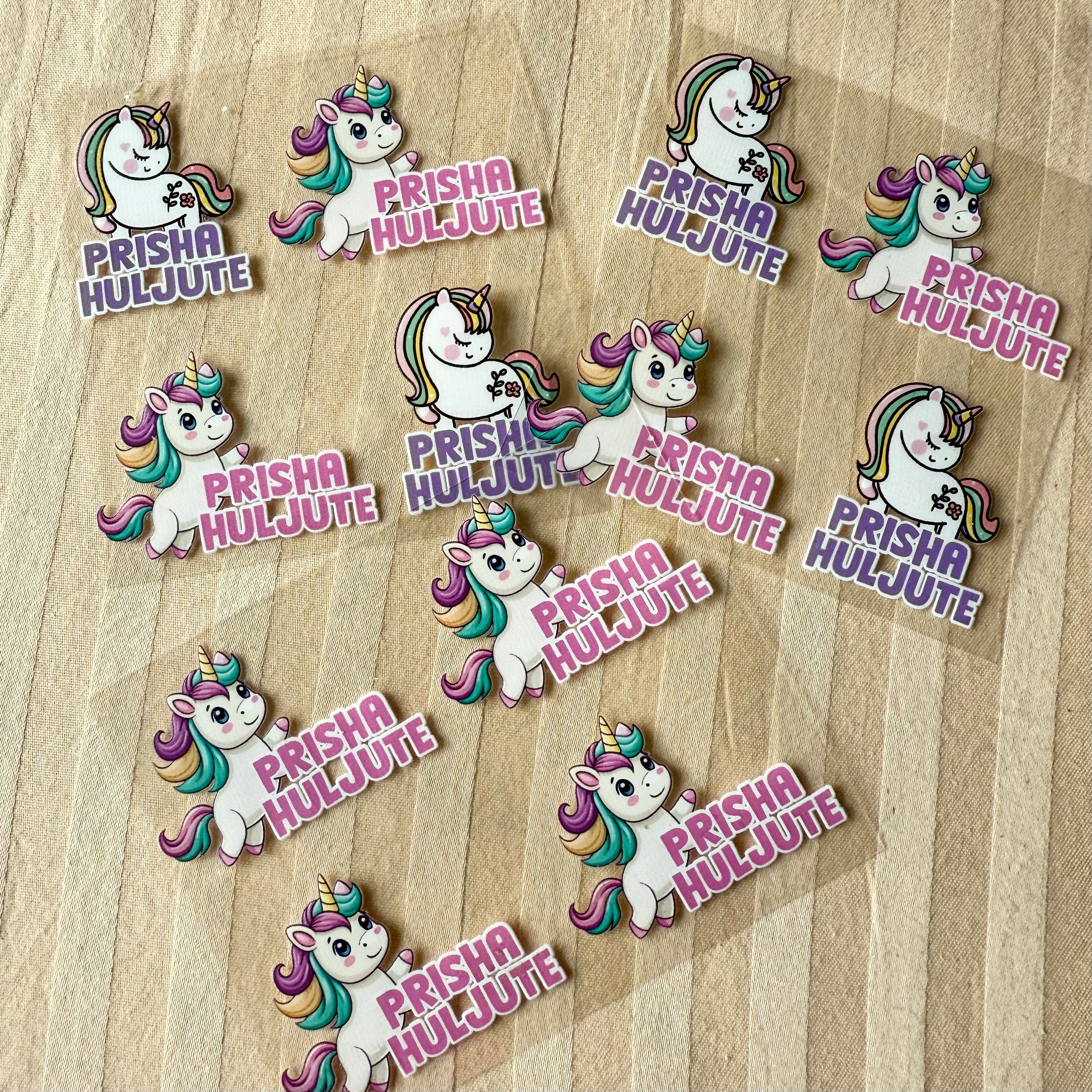 Permenant Ink Transfer Sticker - Unicorn baby