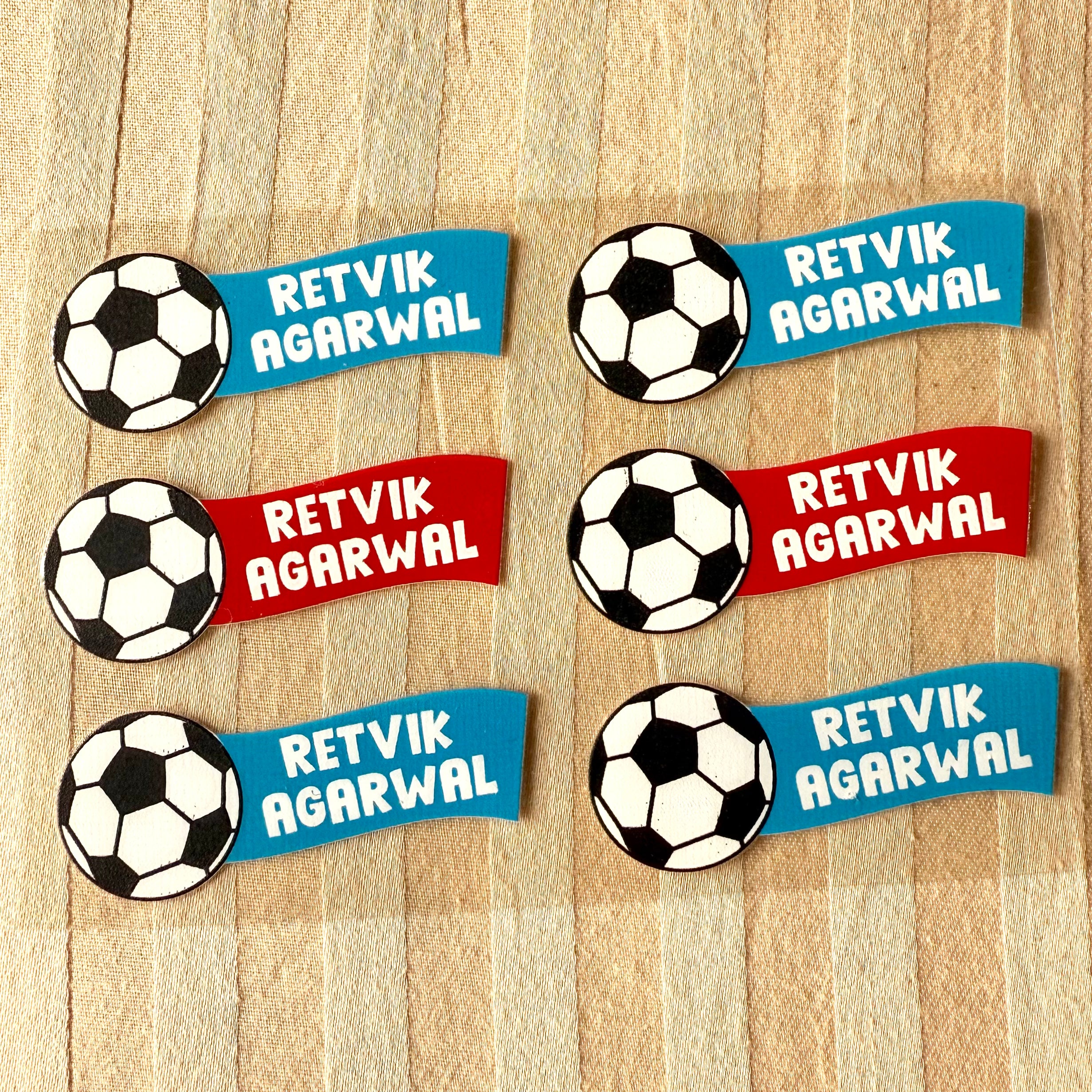 Permenant Ink Transfer Sticker - Football