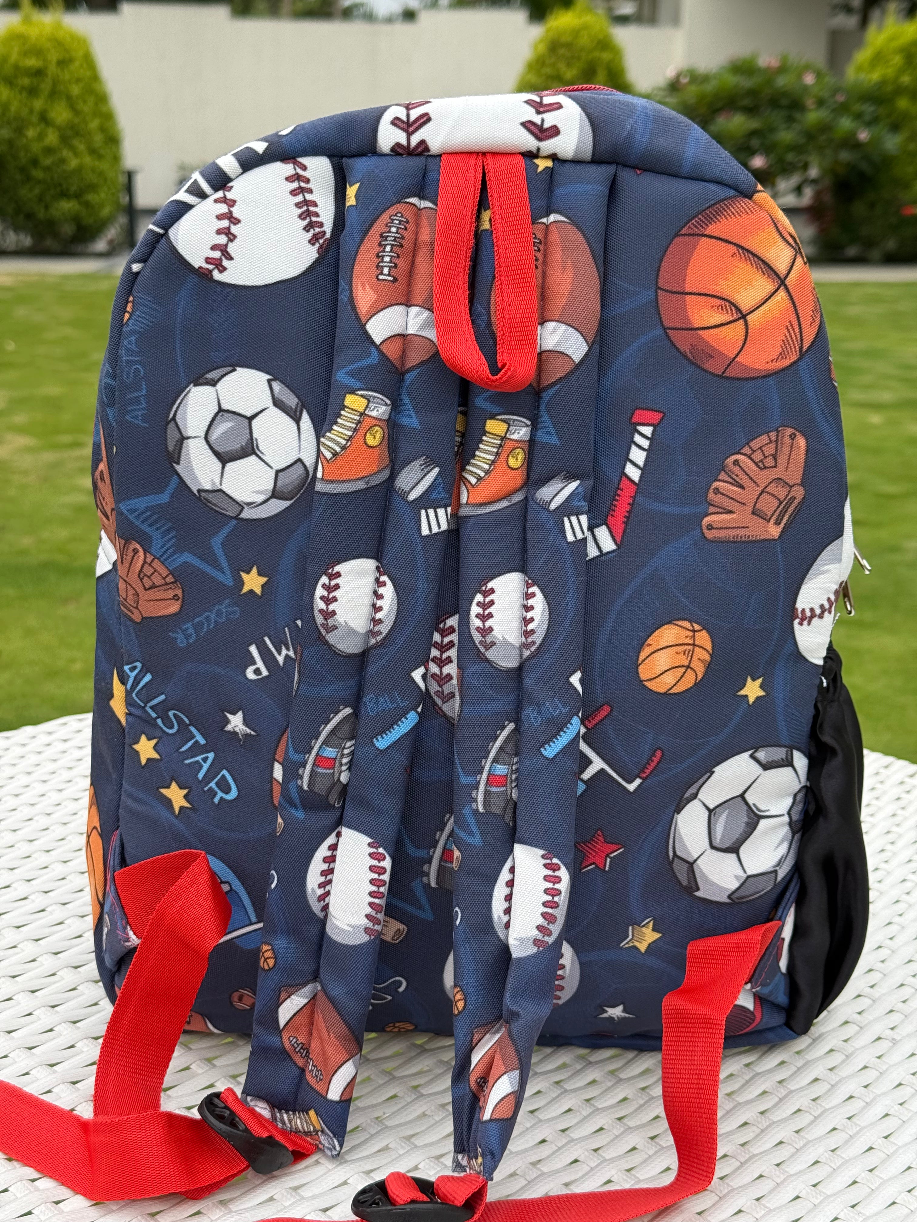 School Backpack with Pouch - Sports Mania