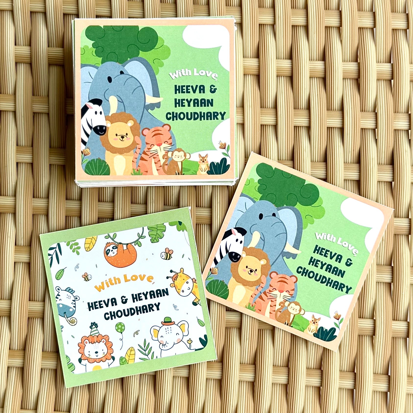 Gift Tag - Baby Jungle animals