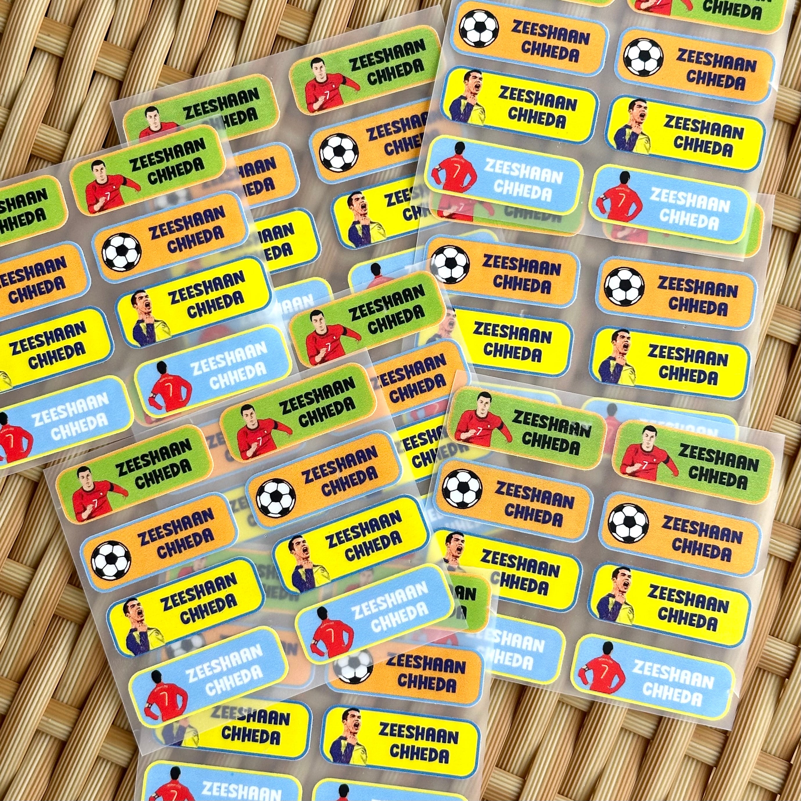 Iron On Labels - Football player