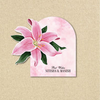 3D Gift Tag - Pink Lily
