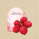 3D Gift Tag - Hibiscus