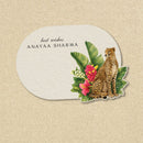 3D Gift Tag - Floral Cheetah