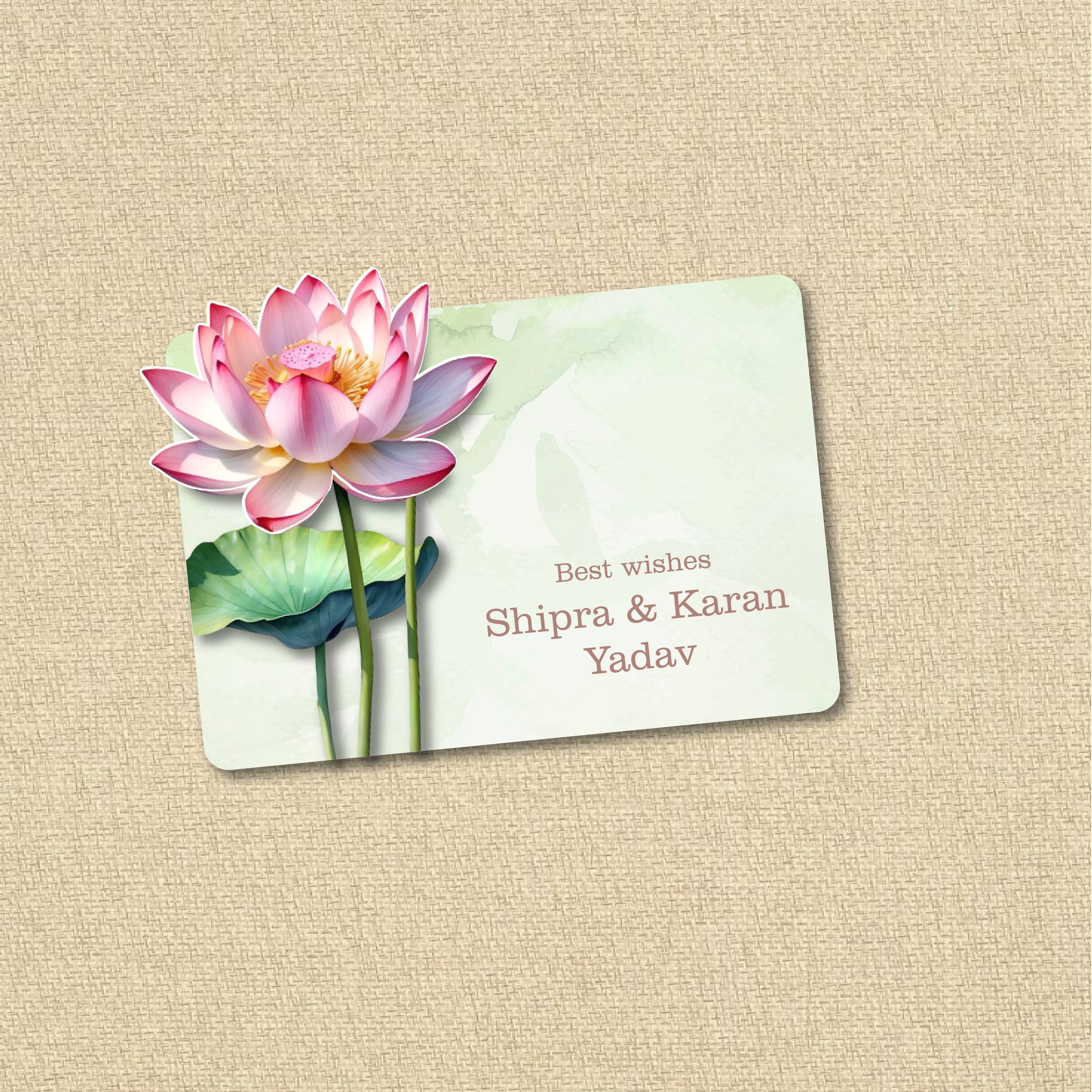3D Gift Tag - Lotus
