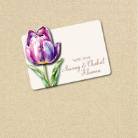 3D Gift Tag - Tulip Purple