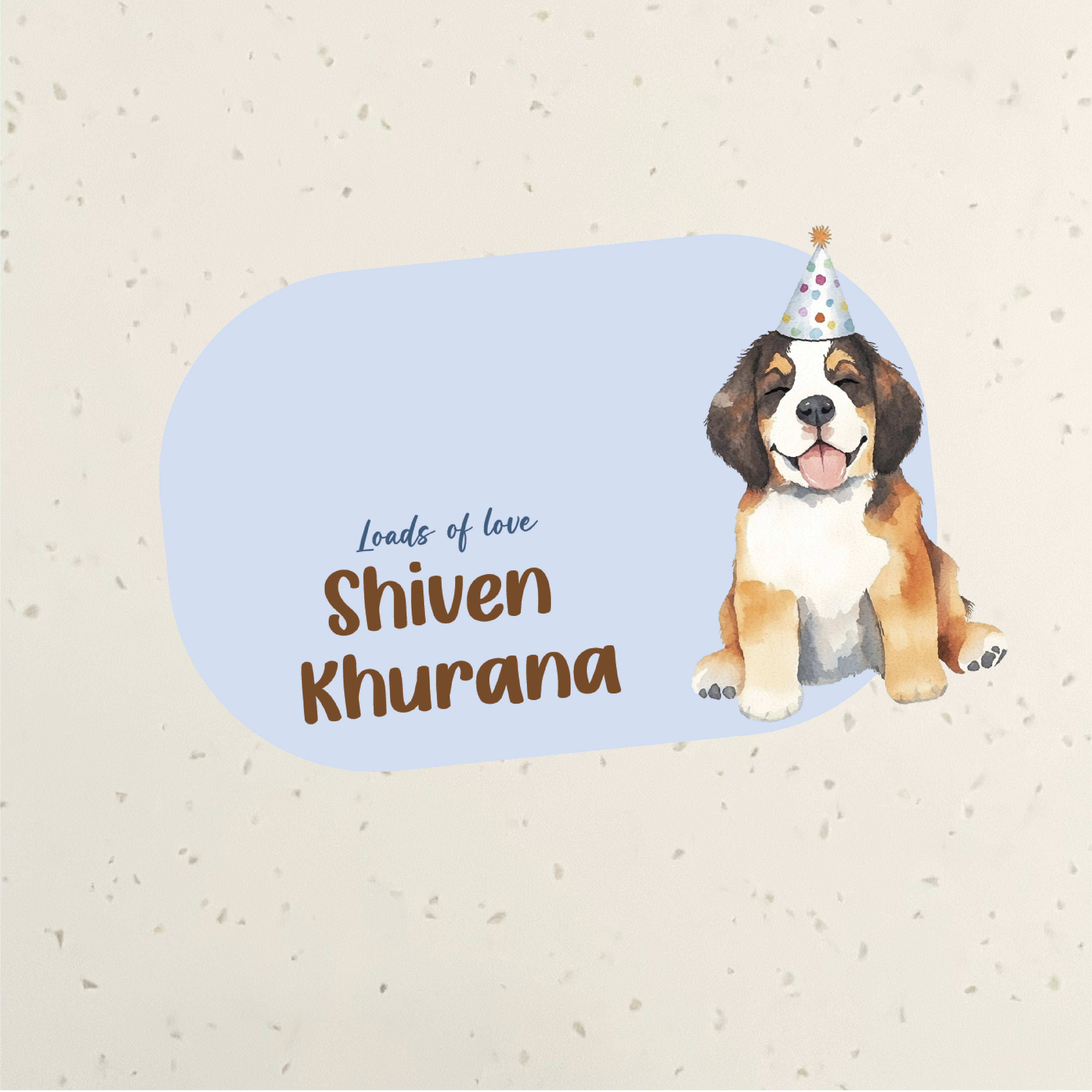 3D Gift Notecard - My Pet St. Bernard