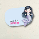 3D Gift Notecard - Purple Mermaid