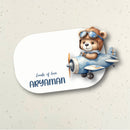 3D Gift Notecard - Teddy on a Plane