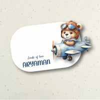 3D Gift Notecard - Teddy on a Plane