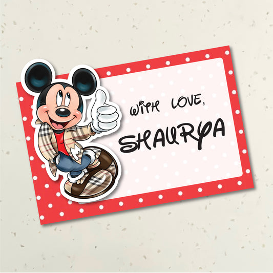 3D Gift Tag - Mickey Mouse