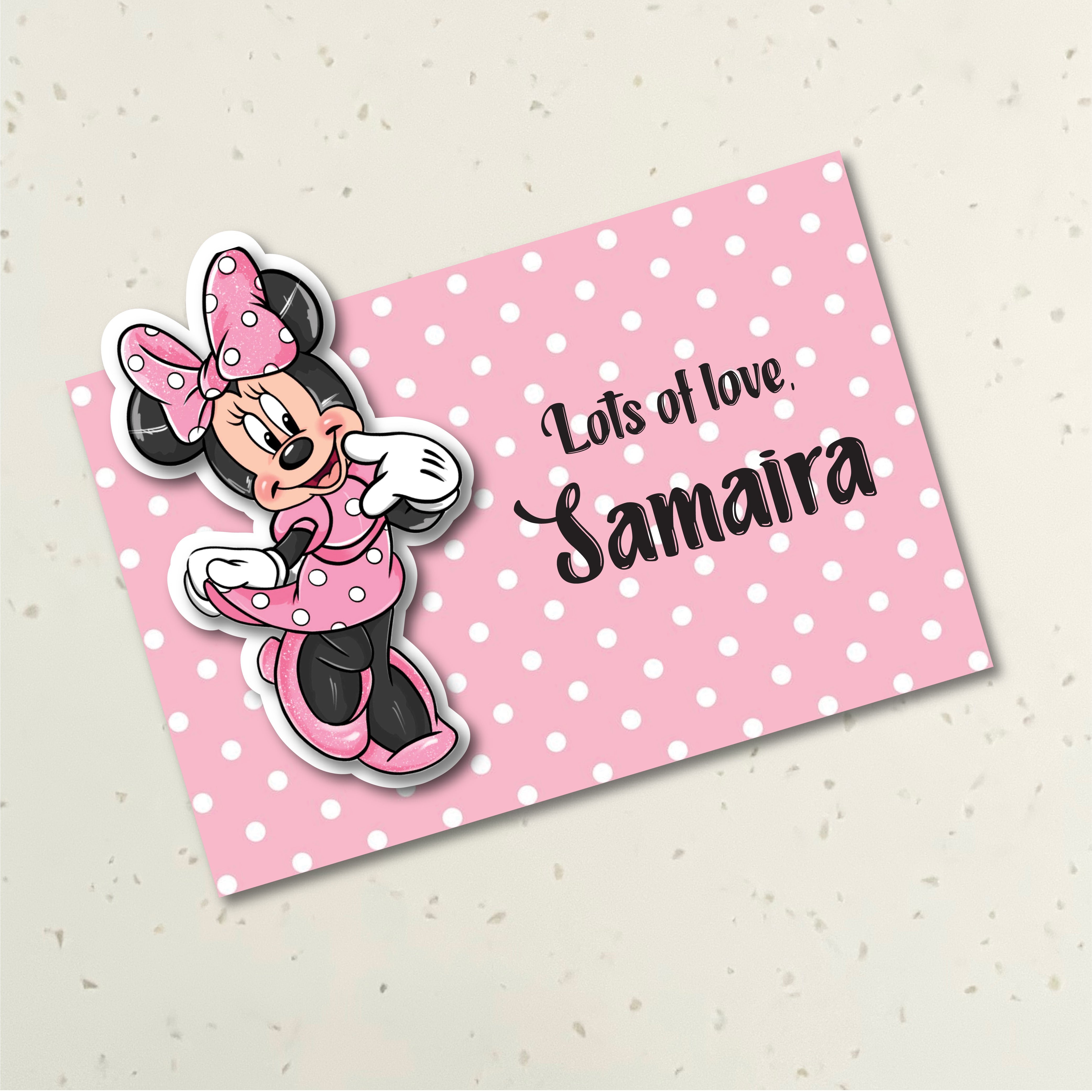 3D Gift Tag - Minnie