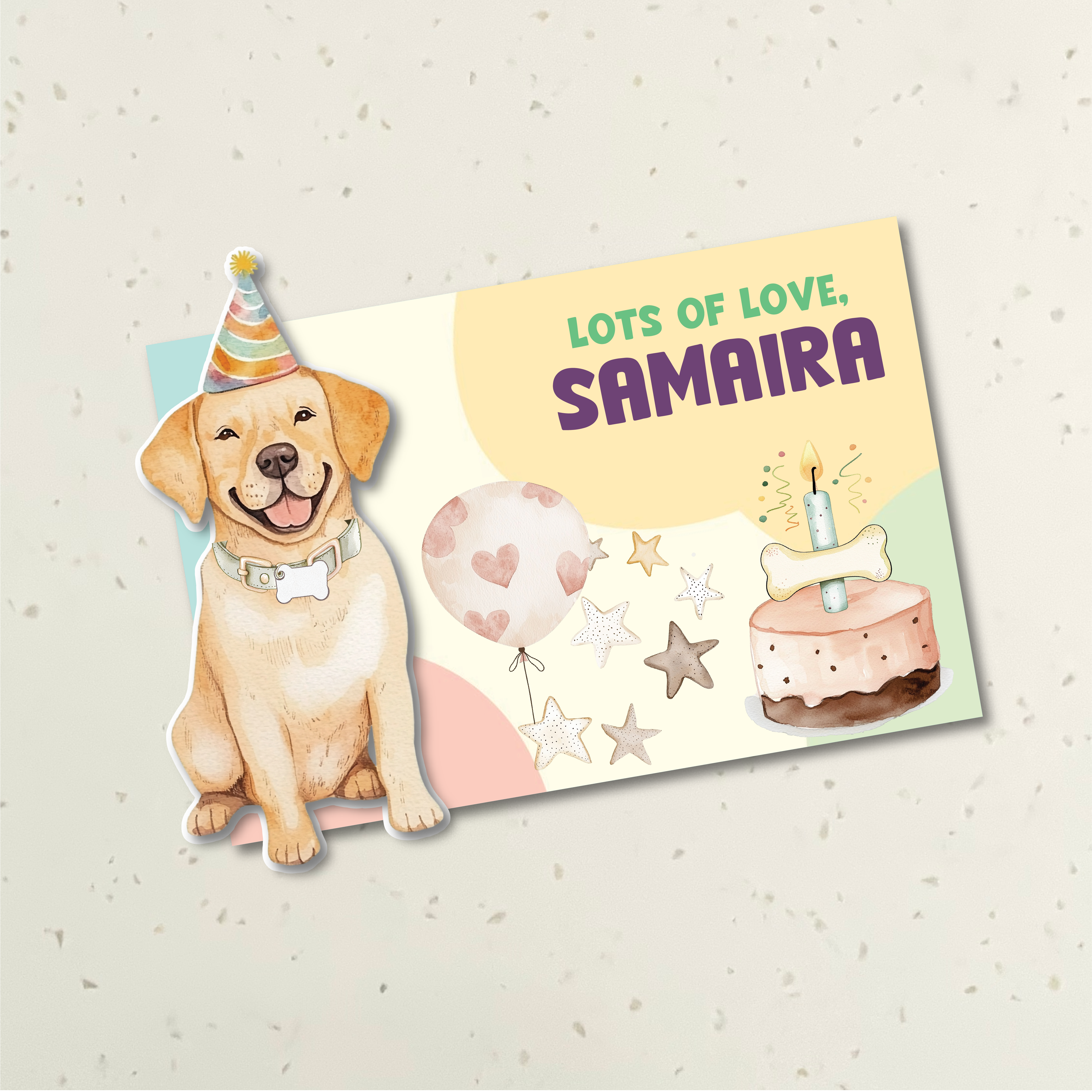 3D Gift Tag - Labrador