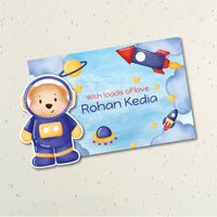 3D Gift Tag - Teddy in Space