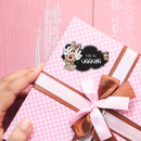 Gift Shape Sticker - Minnie Mouse