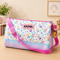 Duffle Bag With Toy Keychain - Mermaid