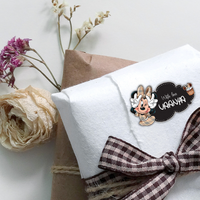 Gift Shape Sticker - Minnie Mouse