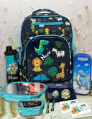 School Bag Combo - Jungle Animals