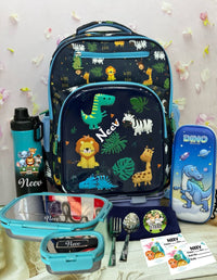 School Bag Combo - Jungle Animals