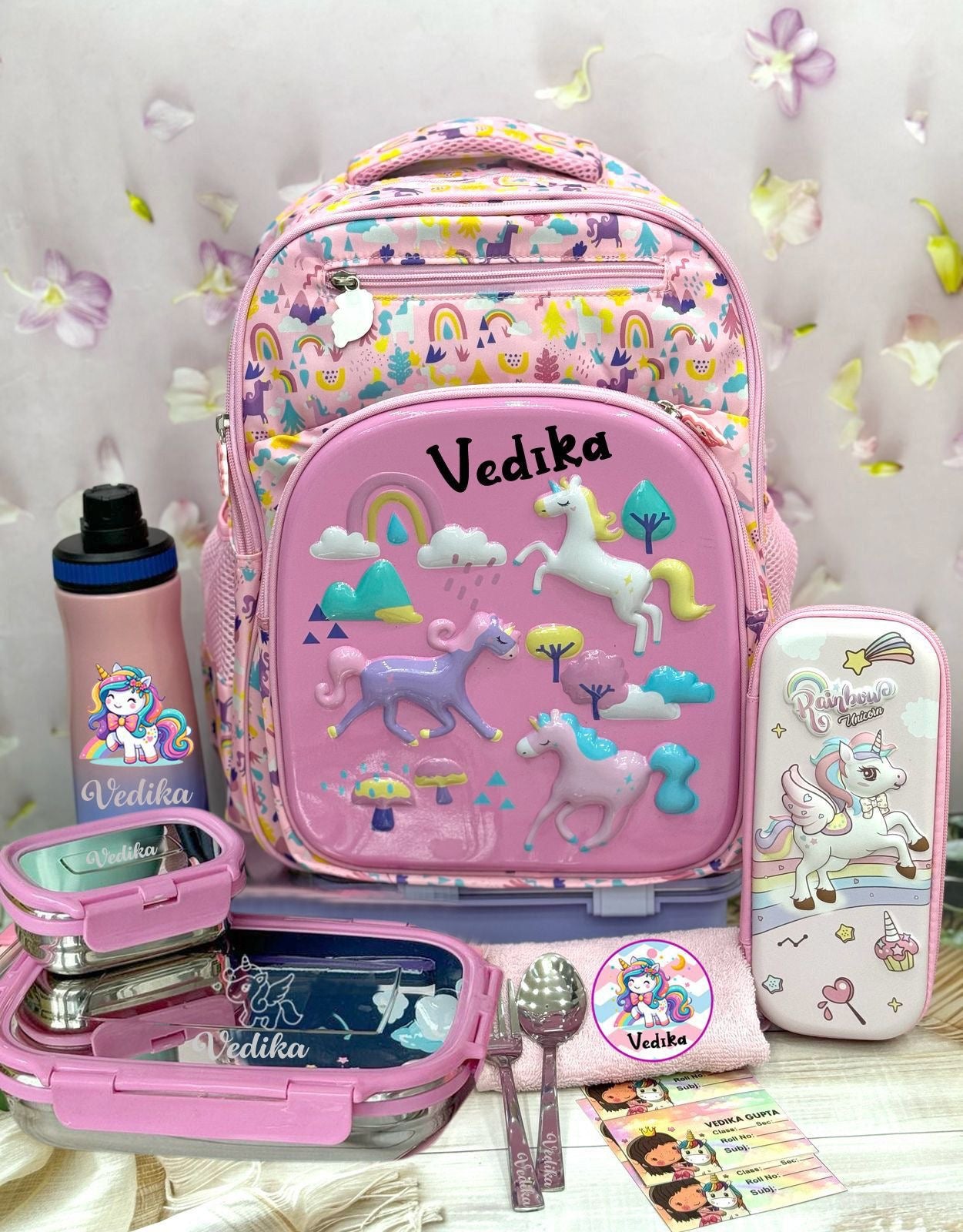 School Bag Combo - Unicorn