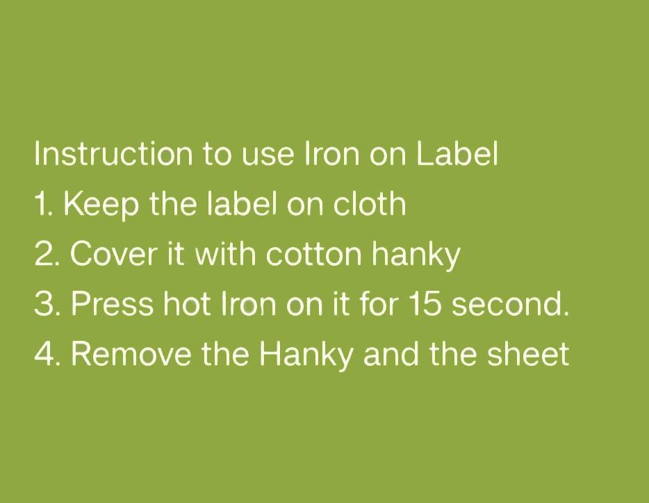 Iron On Labels - Construction