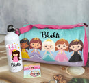 Rakhi Duffle Bag & Sipper Hamper - Princess
