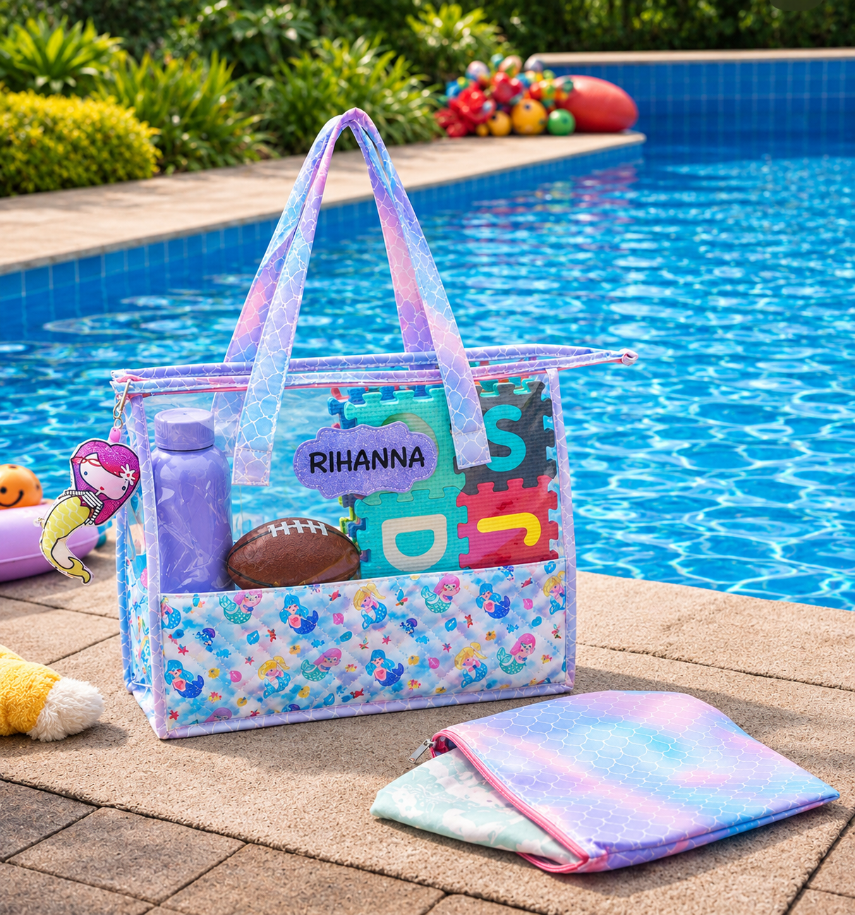 Swim Bag with Pouch - Mermaid