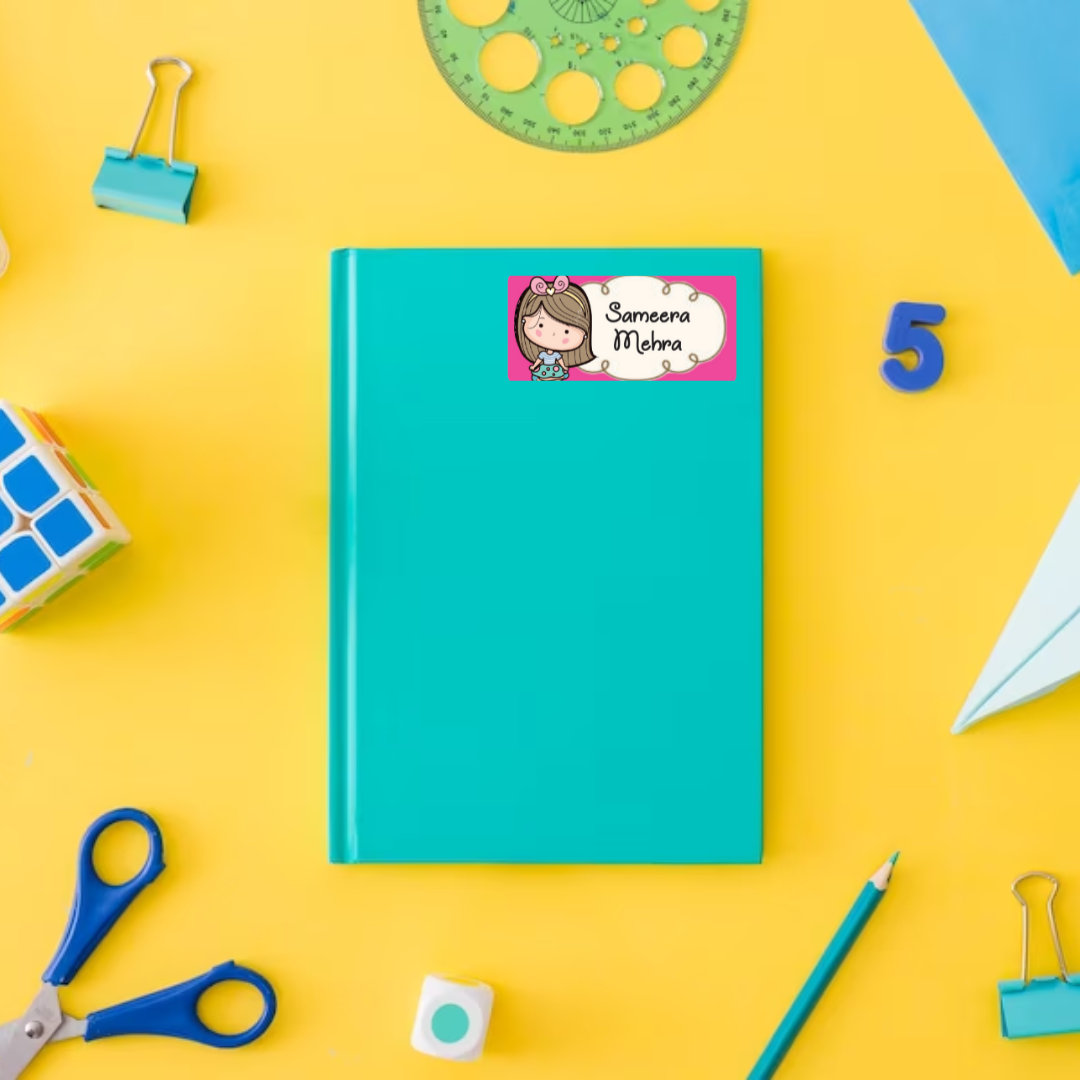 Rectangular Labels - Cute lil girls – thedesignfactoryshop