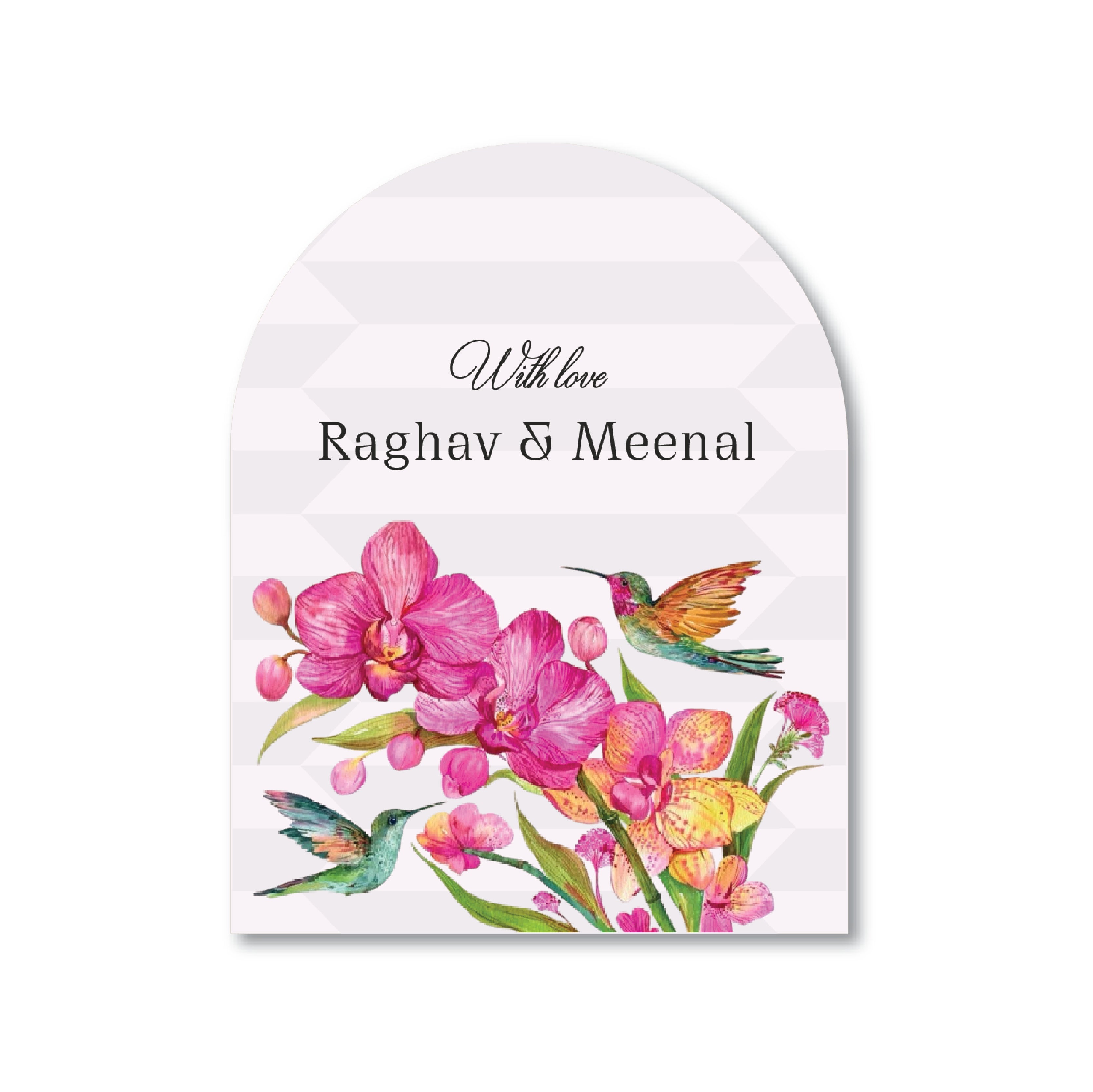 Gift Tag Adults - Design 2 (Arch Shape)