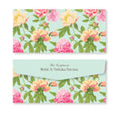 Money Envelope (Adult) - Blue Floral Pattern