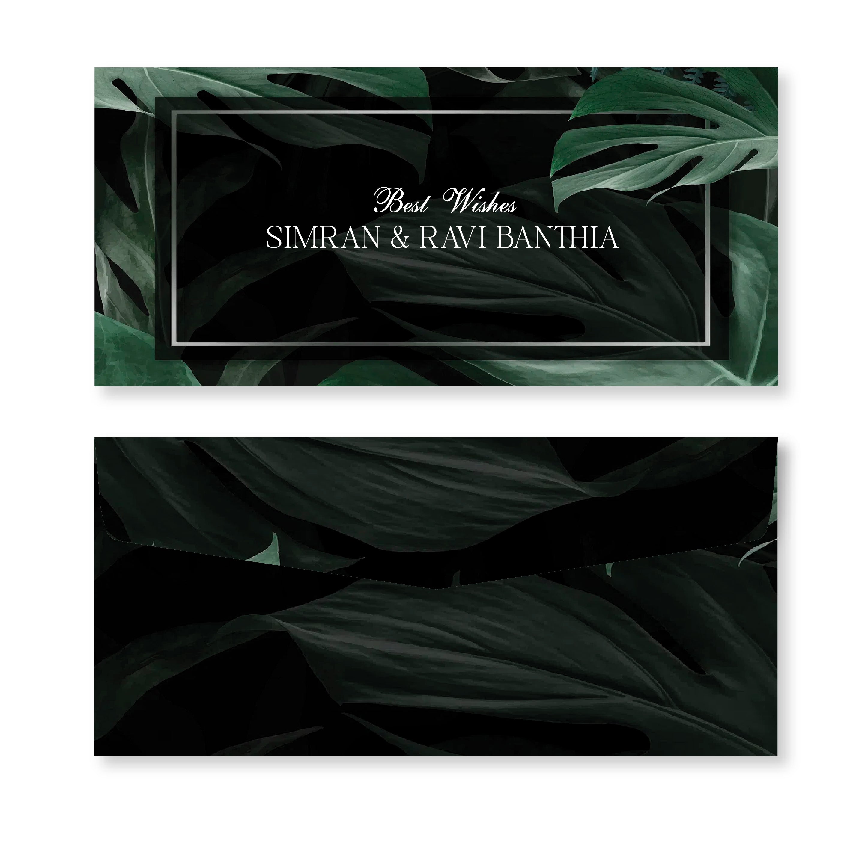 Money Envelope (Adult) - Tropical Leaves