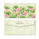 Money Envelope (Adult) - Green Marble Lotus