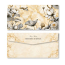 Money Envelope (Adult) - Chrome Marble Lotus