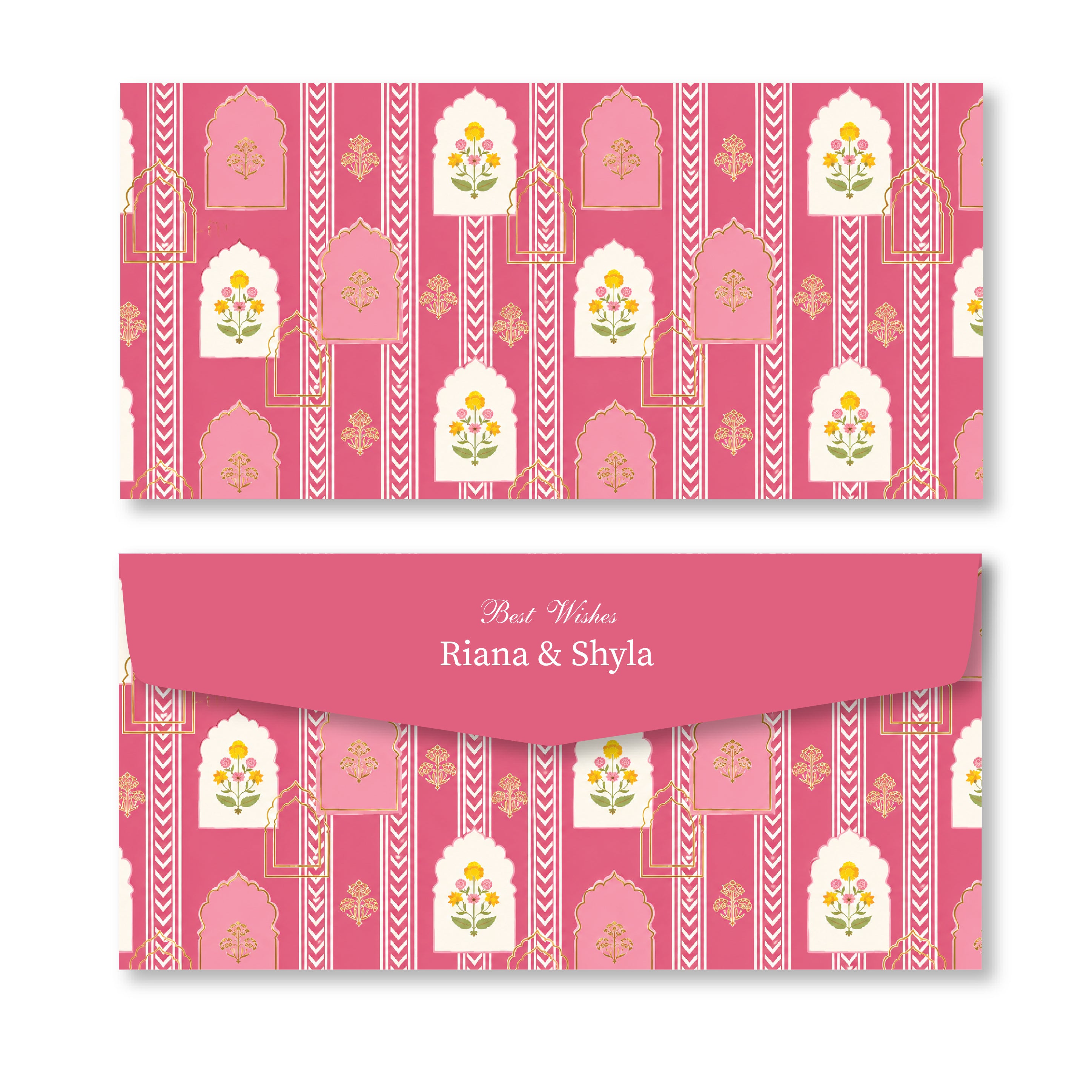 Money Envelope (Adult) - Pink Jharoka