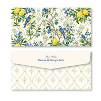 Money Envelope (Adult) - Birds & Lemons