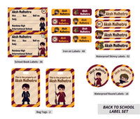 Back To School Label Set - Harry Potter