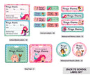 Back To School Label Set - Mermaid