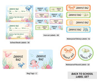 Back To School Label Set - Underwater Life