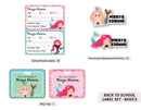 Back To School Label Set Basics - Mermaid