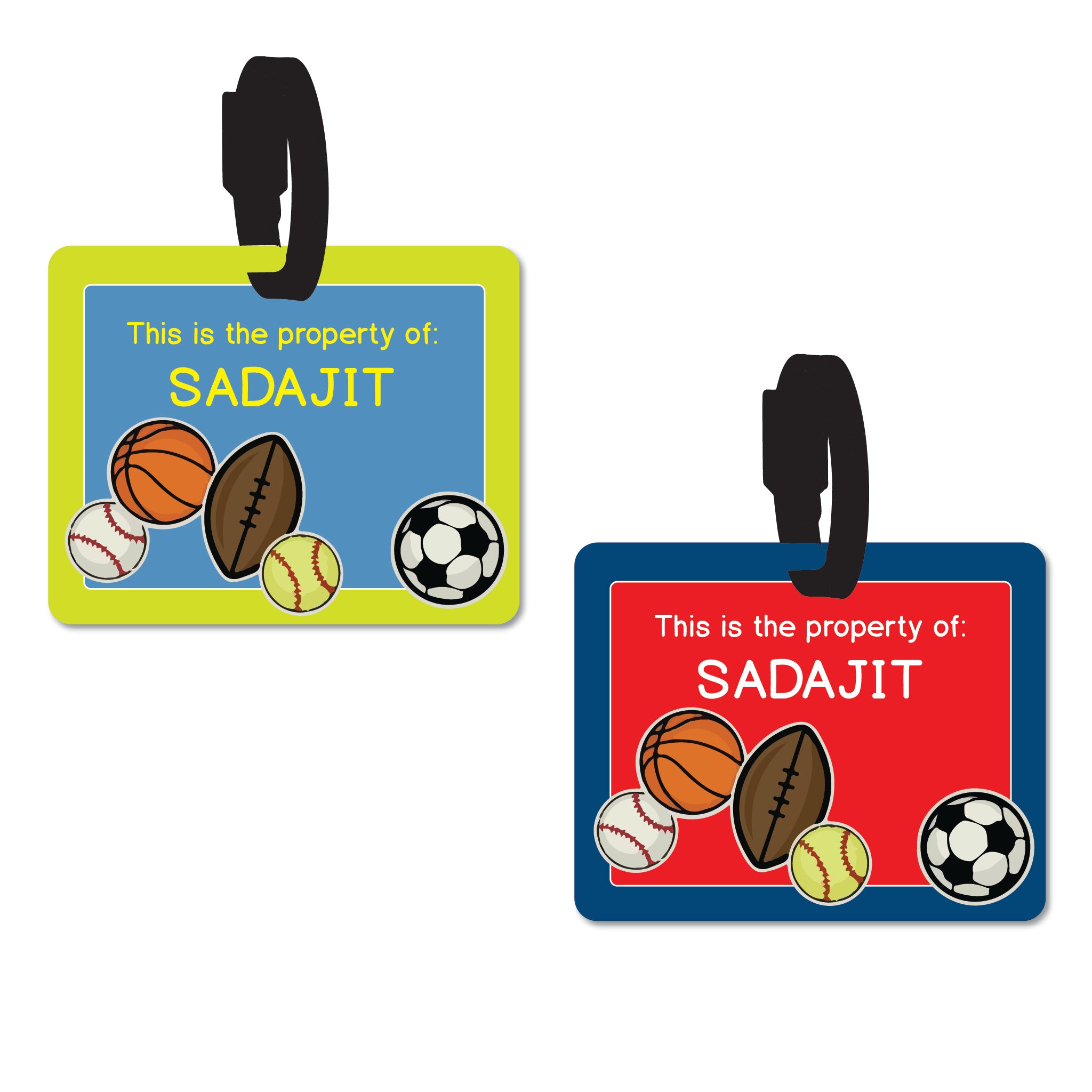 Bag Tag - Sports Balls
