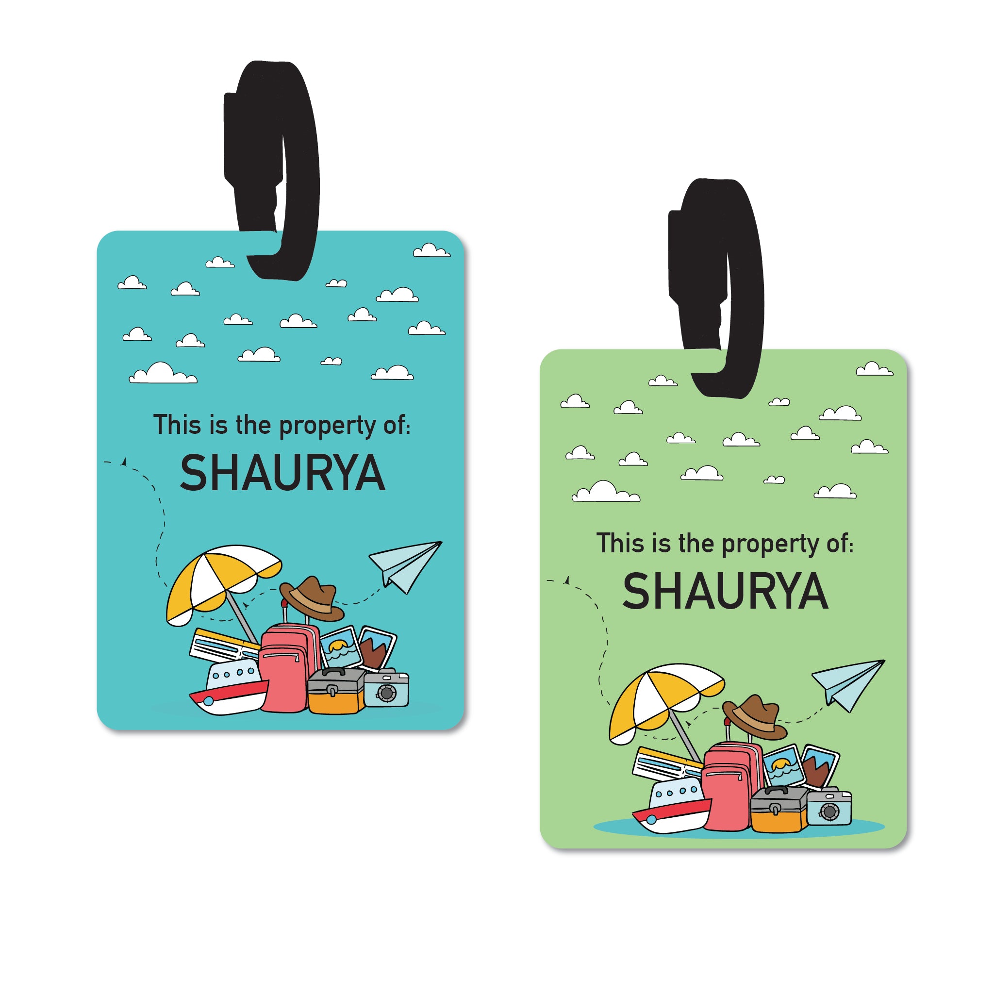 Bag Tag - Travel Icons