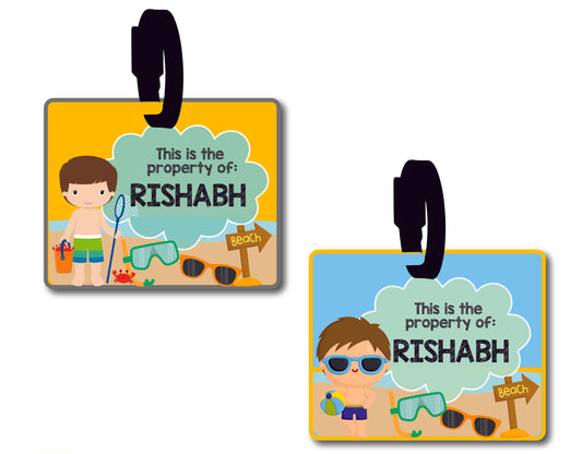 Bag Tag - Beach fun (Boys)