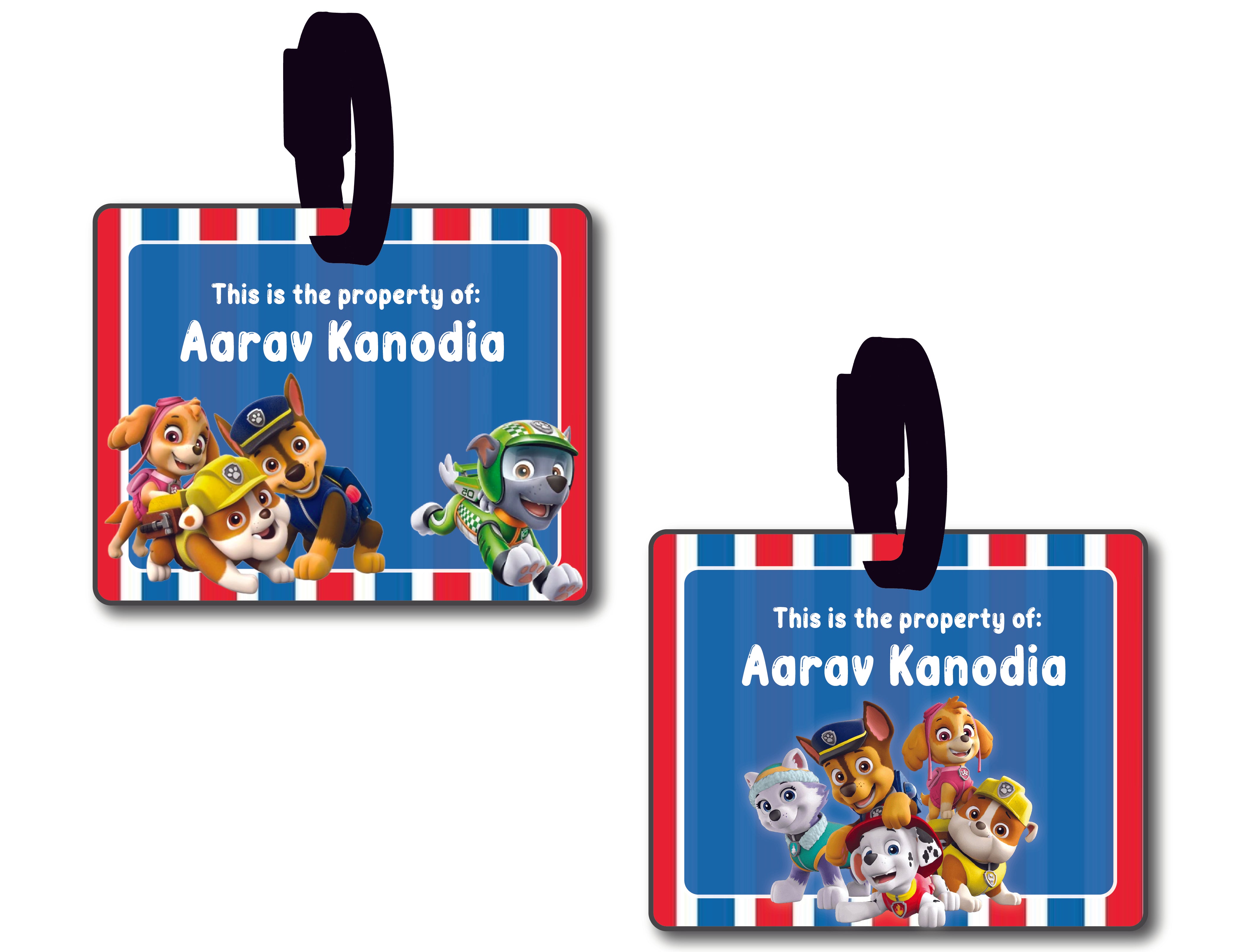 Bag Tag -Paw patrol